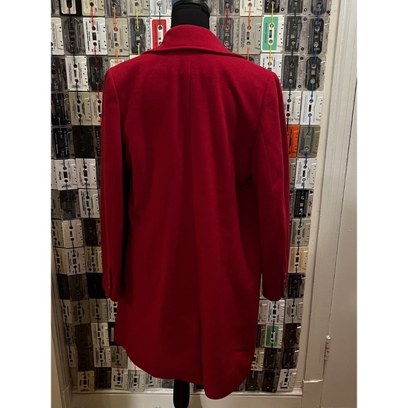 VTG Red Dress Coat - Picture 3 of 7